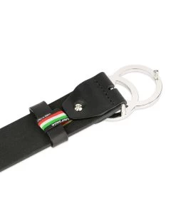 Double Circle Belt | Black Full Grain Leather -Belt Shop Double circle belt black full grain leather 4