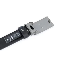 Dress Mens Belt With Buckle | Black Full Grain Leather -Belt Shop Dress Mens Belt With Buckle Black Full Grain Leather 4