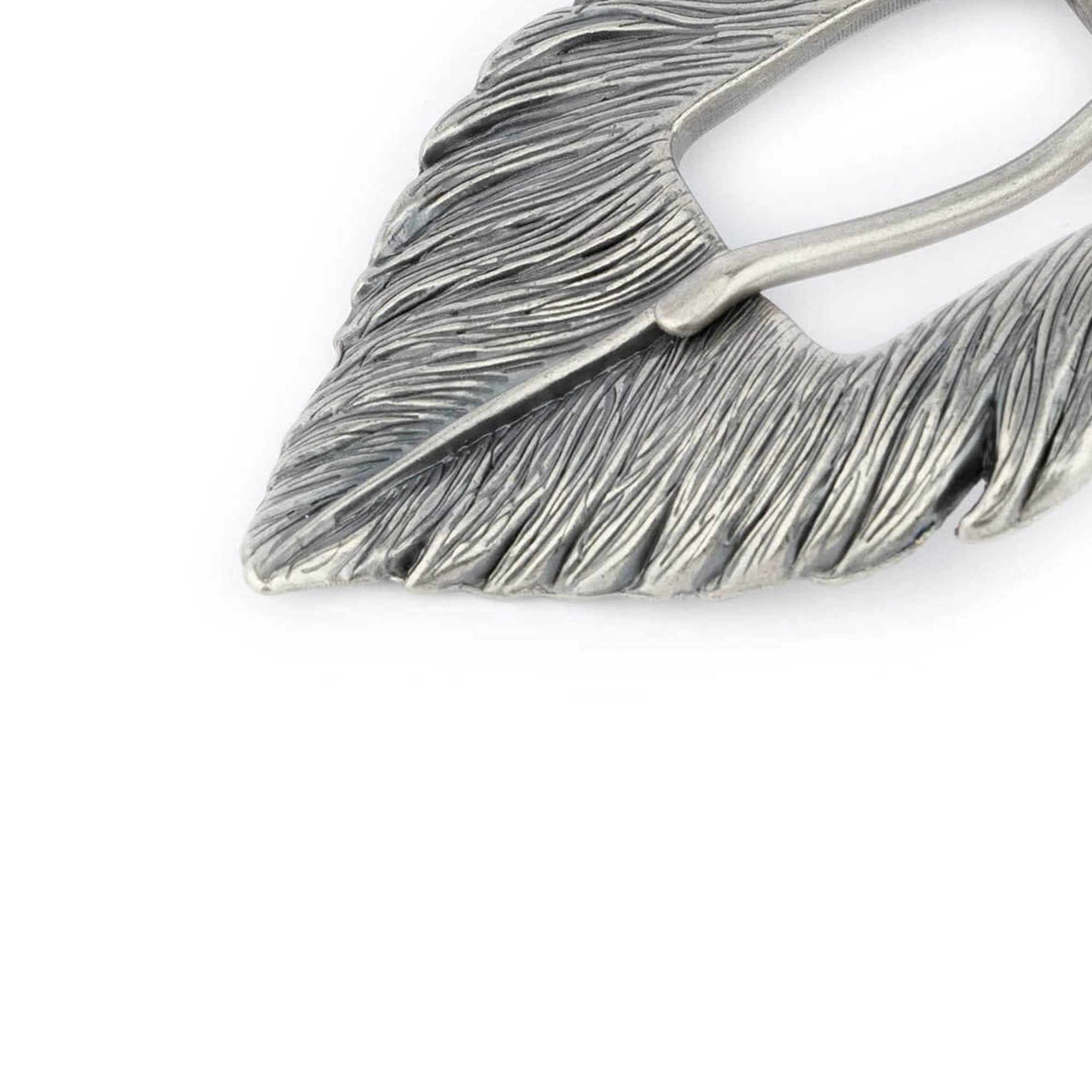 Womens Brown Leather Belt With Silver Feather Buckle 10 Womens Brown Leather Belt With Silver Feather Buckle - Image 8