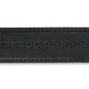 Feather Buckle Belt – Black Full Grain Leather -Belt Shop FGST30VEEM 2