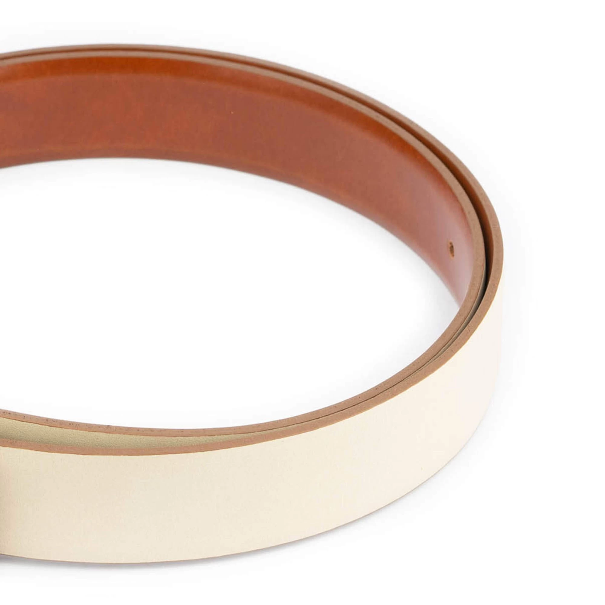 Womens Western Taupe Belt With Copper Crystal Buckle 6 Womens Western Taupe Belt With Copper Crystal Buckle - Image 4