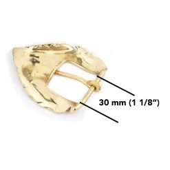 Gold Brass Feather Buckle For Belts -Belt Shop Gold Brass Feather Buckle For Belts 6