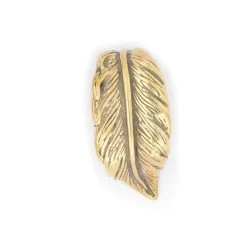 Gold Brass Feather Loop For Belts -Belt Shop Gold Brass Feather Loop For Belts 4