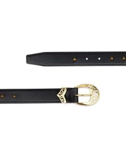 Gold Spiked Belt For Women -Belt Shop Gold Spiked Belt For Women3