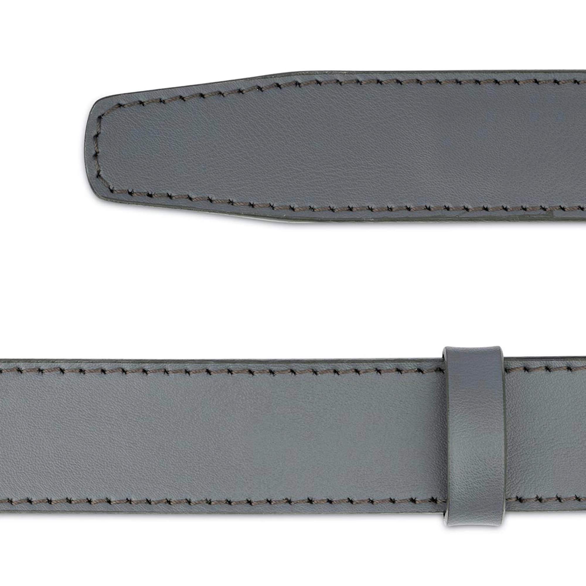 Grey Mens Click Belt With Gold Buckle 7 Grey Mens Click Belt With Gold Buckle - Image 5