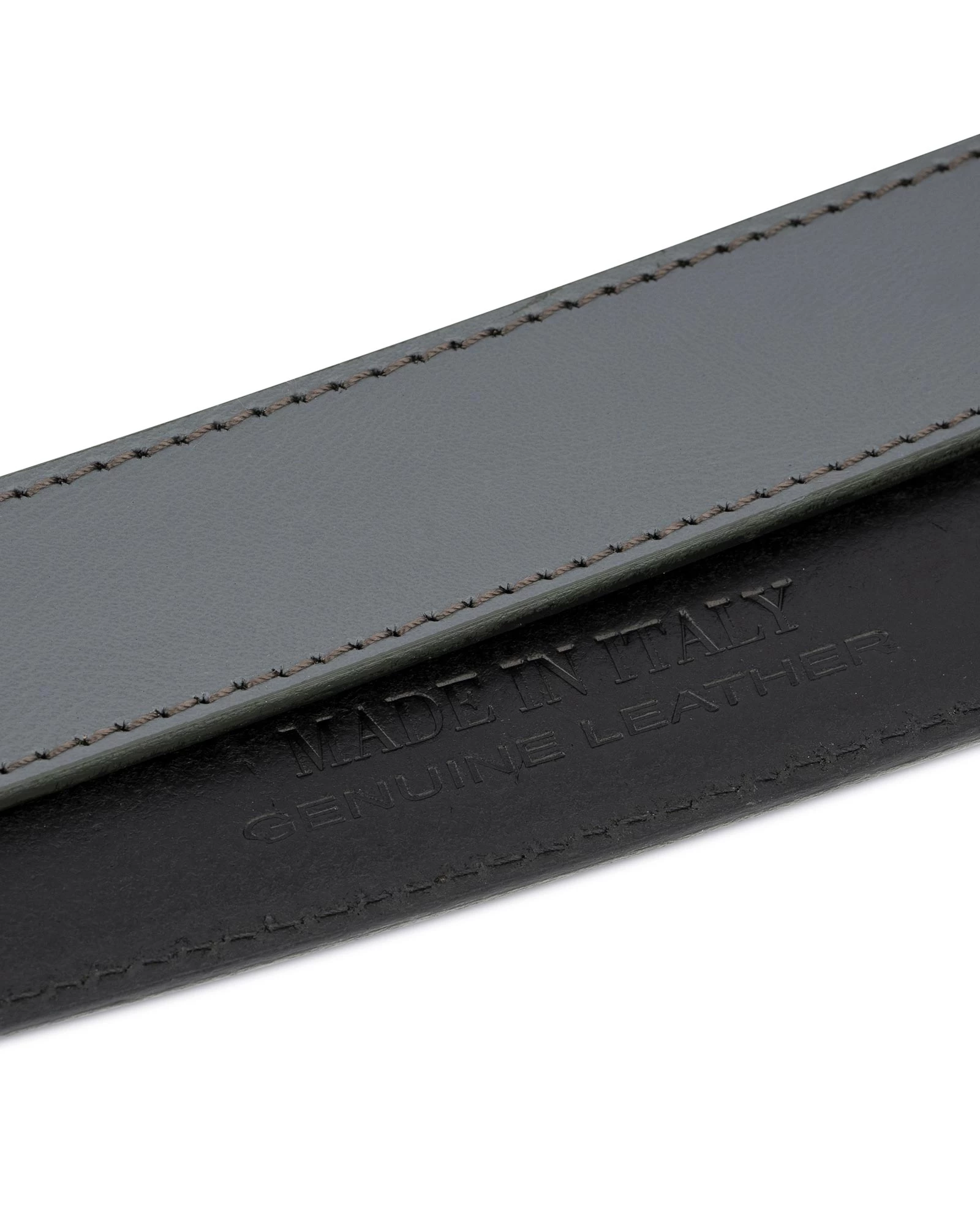 Grey Mens Click Belt With Gold Buckle 9 Grey Mens Click Belt With Gold Buckle - Image 7