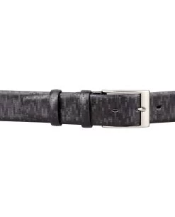 Carbon Printed Leather Belt