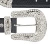 Lady Black Western Belt With Nickel Silver Crystal Buckle -Belt Shop Lady black western belt with nickel silver crystal buckle copy