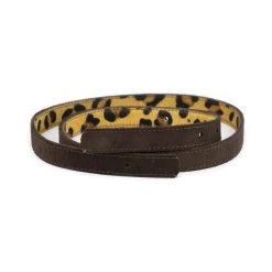 Leopard Calf Hair Belt Strap For Buckle