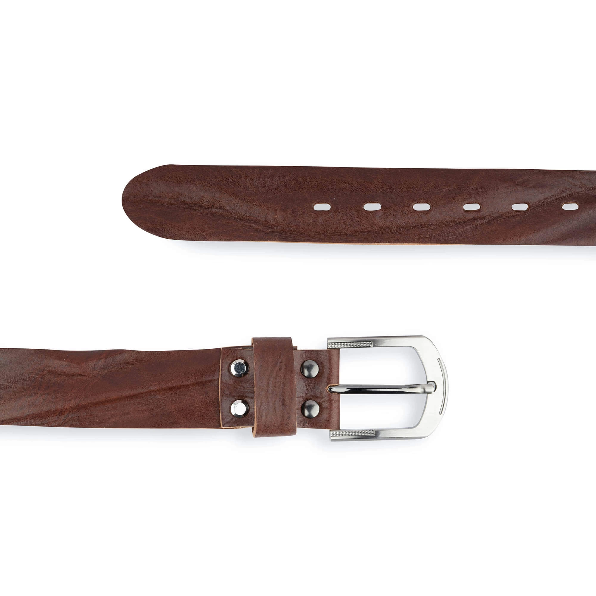 Men’s Belt For Jeans | Brown Full Grain Leather 7 Men’s Belt For Jeans | Brown Full Grain Leather - Image 5