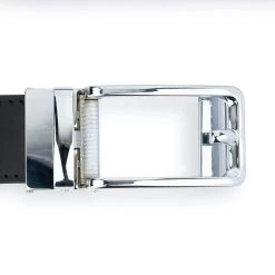 Mens Black Click Belt Silver With Automatic Buckle 11 Mens Black Click Belt Silver With Automatic Buckle -Belt Shop Mens Black Click Belt Silver With Automatic Buckle 3