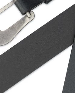 Mens’ Black Western Belt With Removable Buckle 13 Mens’ Black Western Belt With Removable Buckle -Belt Shop Mens Black Western Belt with Removable Buckle Made in Italy