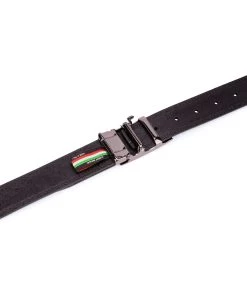 Mens Black Saffiano Ratchet Strap Belt -Belt Shop Mens Black saffiano ratchet strap belt 5