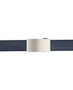 Mens Blue Comfort Click Belt -Belt Shop Mens Blue Comfort Click Belt Genuine Leather 3