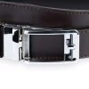 Mens Brown Comfort Click Belt With Silver Buckle -Belt Shop Mens Brown Comfort Click Belt With Silver Buckle 2