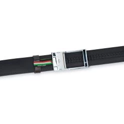 Mens Brown Comfort Click Belt With Silver Buckle -Belt Shop Mens Brown Comfort Click Belt With Silver Buckle 8