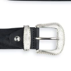 Mens Cowboy Belts With Buckles | Black Full Grain 1.5 Inch -Belt Shop Mens Cowboy Belts With Buckles Black Full Grain 1.5 Inch 6