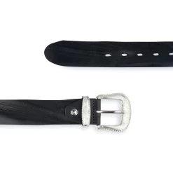 Mens Cowboy Belts With Buckles | Black Full Grain 1.5 Inch -Belt Shop Mens Cowboy Belts With Buckles Black Full Grain 1.5 Inch 7