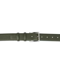 Men’s Forest Green Leather Belt -Belt Shop Mens Forest Green Leather Belt 3