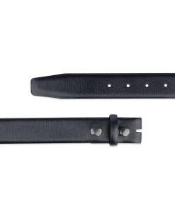 Men’s Navy Belt With No Buckle | Snap On