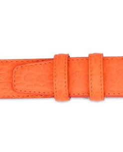 Men’s Orange Belt | Pebbled Italian Leather -Belt Shop Mens Orange Belt Pebbled Italian Leather Top quality