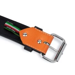 Mens Orange Vegan Belt With Stainless Steel Buckle -Belt Shop Mens Orange Vegan Belt With Stainless Steel Buckle 8