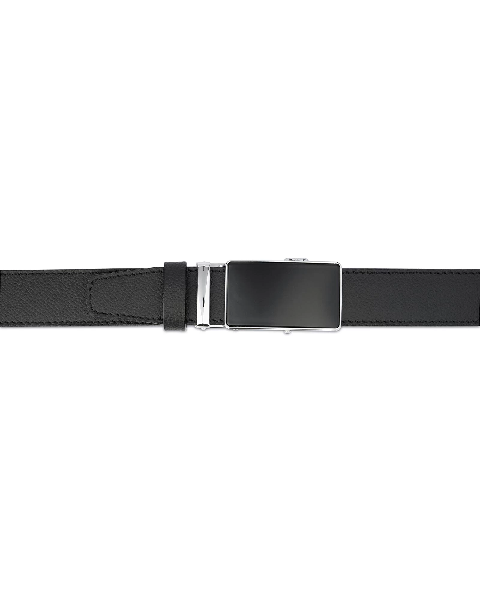 Men’s Ratchet Belt | Black Italian Leather 6 Men’s Ratchet Belt | Black Italian Leather - Image 4