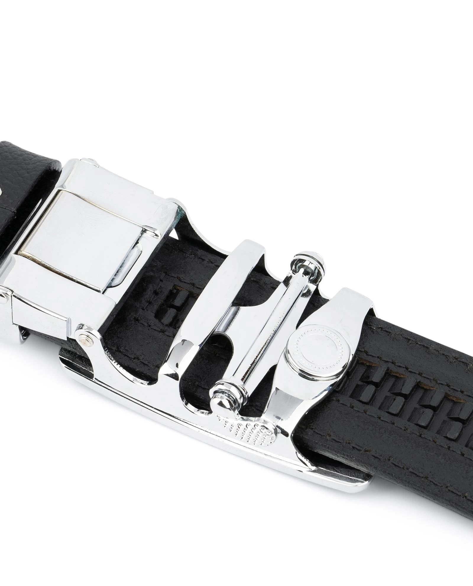 Men’s Ratchet Belt | Black Italian Leather 5 Men’s Ratchet Belt | Black Italian Leather - Image 3