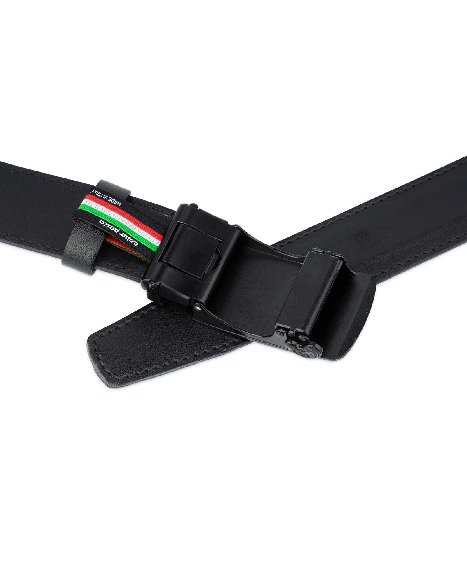 Mens Slide Belt With Black Buckle 6 Mens Slide Belt With Black Buckle - Image 4