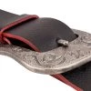 Men’s Western Belt | Black With Red Edges 1 Men’s Western Belt | Black With Red Edges -Belt Shop Mens Western Belt Antique silver buckle