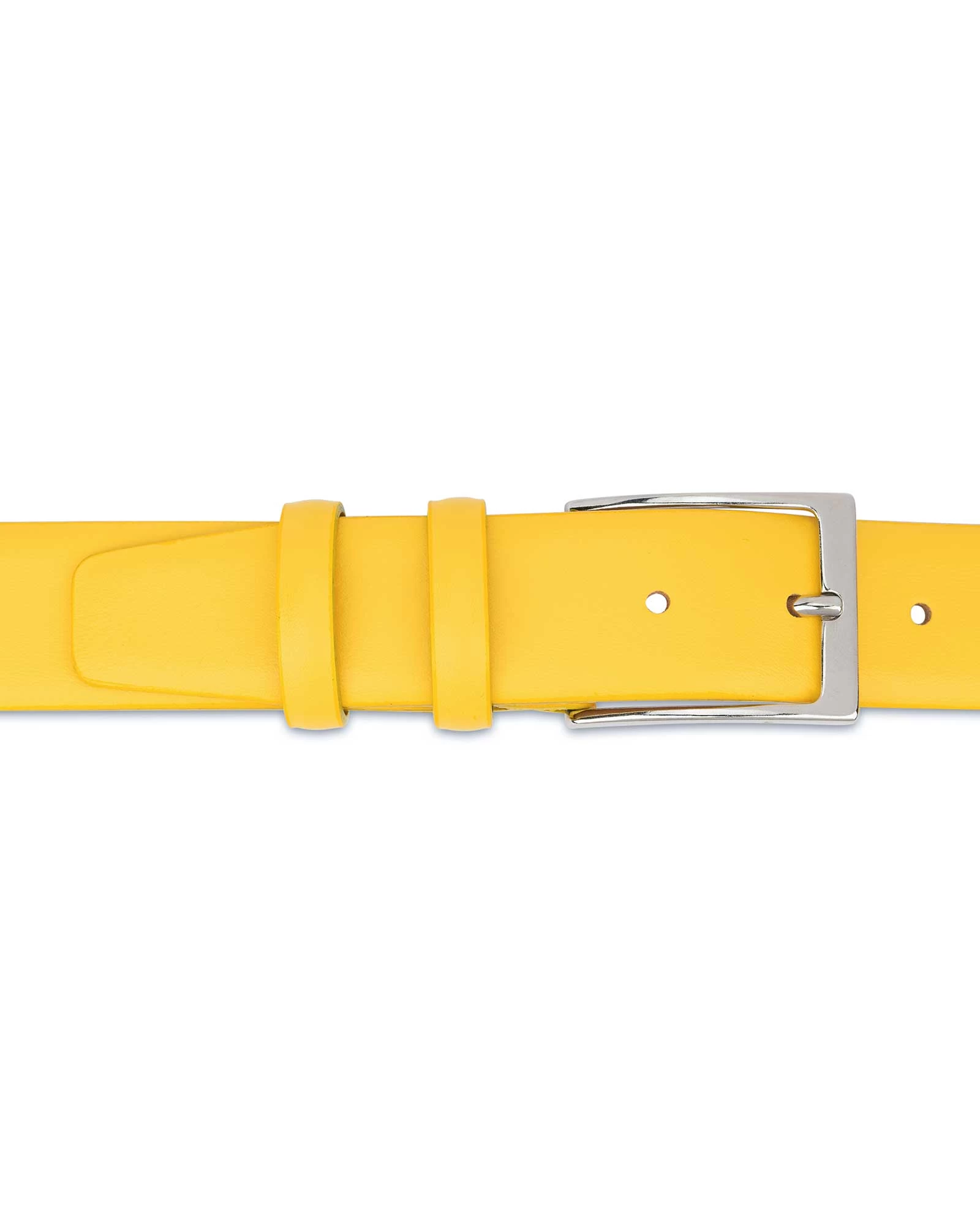 Men’s Yellow Leather Belt | For Jeans 5 Men’s Yellow Leather Belt | For Jeans - Image 3