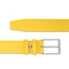 Men’s Yellow Leather Belt | For Jeans -Belt Shop Mens Yellow Leather Belt For Jeans Smooth
