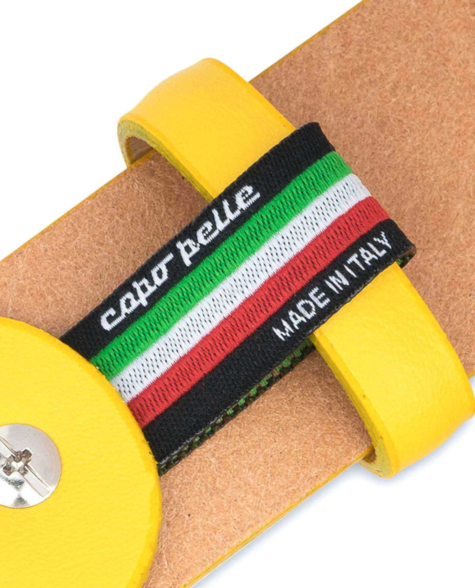 Men’s Yellow Leather Belt | For Jeans 12 Men’s Yellow Leather Belt | For Jeans - Image 10