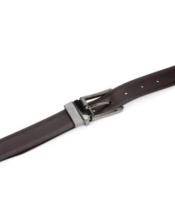 Mens Black And Brown Reversible Belt 3.0 Cm -Belt Shop Mens black and brown reversible belt 3.0 cm 4