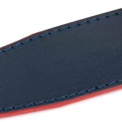 Western Navy Blue Belt For Mens Jeans – Red Edges -Belt Shop NABL40STRE 1