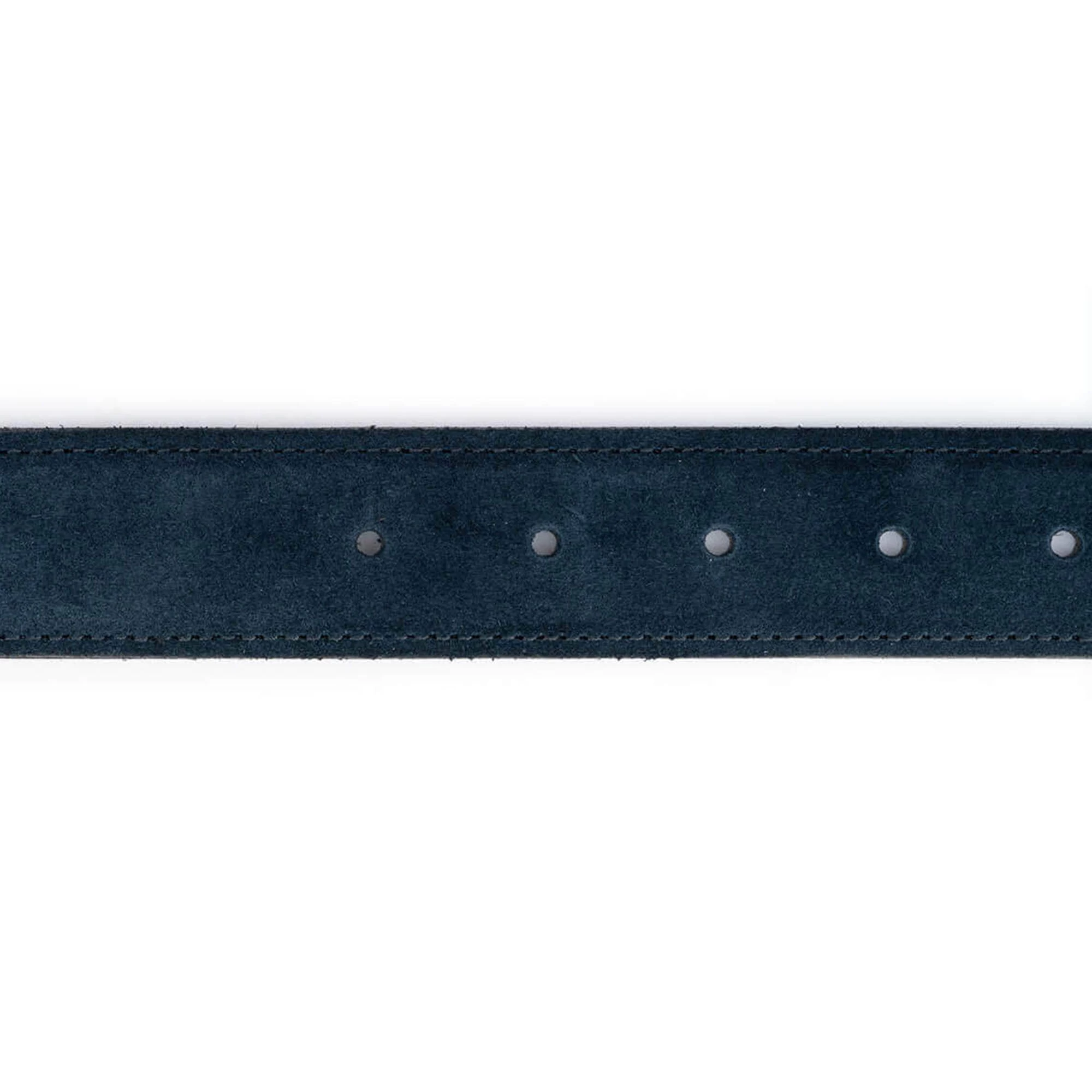 Dark Blue Suede Ranger Western Belt With Silver Buckle 7 Dark Blue Suede Ranger Western Belt With Silver Buckle - Image 5