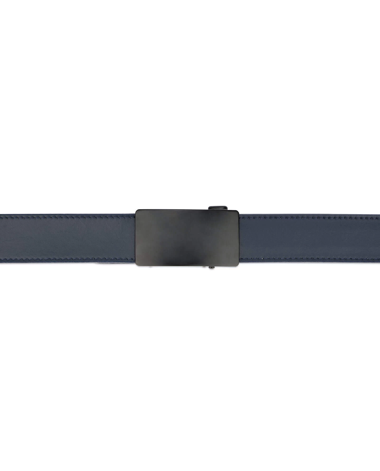 Navy Blue Mens Slide Belt With Black Buckle 5 Navy Blue Mens Slide Belt With Black Buckle - Image 3