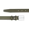 Olive Green Belt | Men’s Thin 1 Inch -Belt Shop Olive Green Belt Mens Thin 1 inch Italian Leather