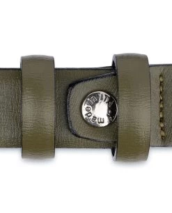 Olive Green Belt | Men’s Thin 1 Inch -Belt Shop Olive Green Belt Mens Thin 1 inch Screw
