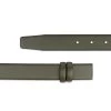 Olive Green Belt Without Buckle | Genuine Leather 1 1/8 Inch