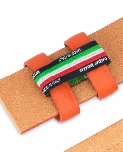 Orange Belt Without Buckle | Soft Leather Strap 1 3/8″ -Belt Shop Orange Belt Without Buckle Soft Leather Strap 1 3 8 inch Holders