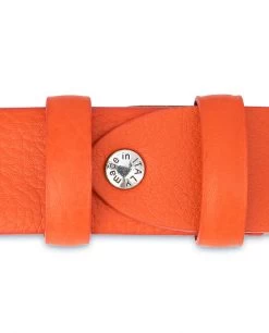 Orange Leather Belt | Soft And Luxury -Belt Shop Orange Leather Belt Soft and Luxury Screw
