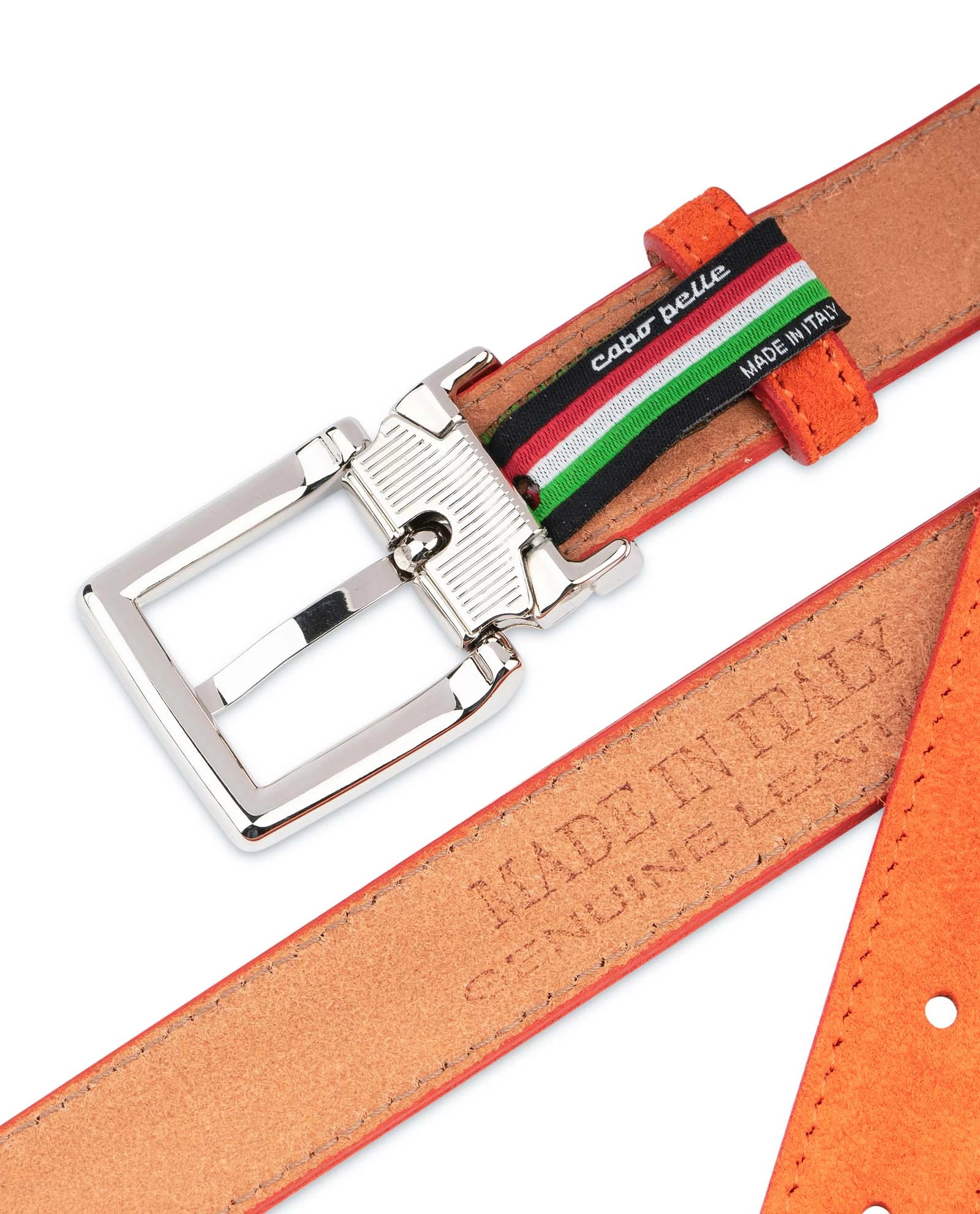 Orange Women’s Belt | Suede Leather 5 Orange Women’s Belt | Suede Leather - Image 3