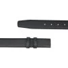 Pebbled Black Mens Belt Strap 35 Mm | Genuine Leather