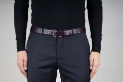 Purple Leather Belt For Men 35 Mm -Belt Shop Purple Leather Belt for Men 35 mm Live on Pants