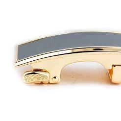 Mens Brown Click Belt With Gold Buckle -Belt Shop RABL35GOBL 3 2