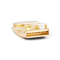 Black Mens Ratchet Belt With Gold Buckle -Belt Shop RABL35GOBL 4 3