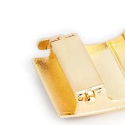 Mens Automatic White Belt With Gold Buckle -Belt Shop RABL35GOBL 5 1