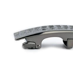 Blue Automatic Buckle Belt With Croco Pattern Buckle 22 Blue Automatic Buckle Belt With Croco Pattern Buckle -Belt Shop RABU35GUCR 2