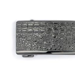 Blue Automatic Buckle Belt With Croco Pattern Buckle 23 Blue Automatic Buckle Belt With Croco Pattern Buckle -Belt Shop RABU35GUCR 3